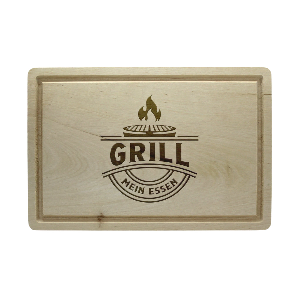 Schneidebrett Holz Grill mein Essen